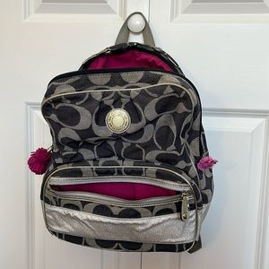 Used authentic coach back pack with some wear & tear, but still looks good.